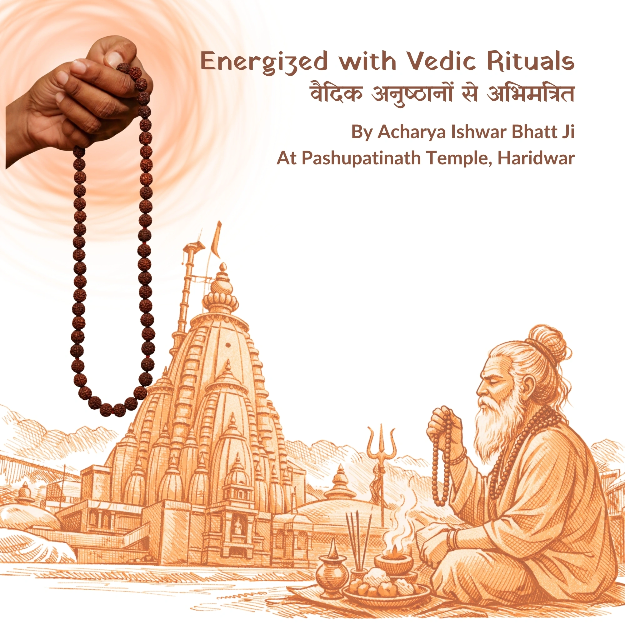 Rudraksh Mala Abhimantran Process