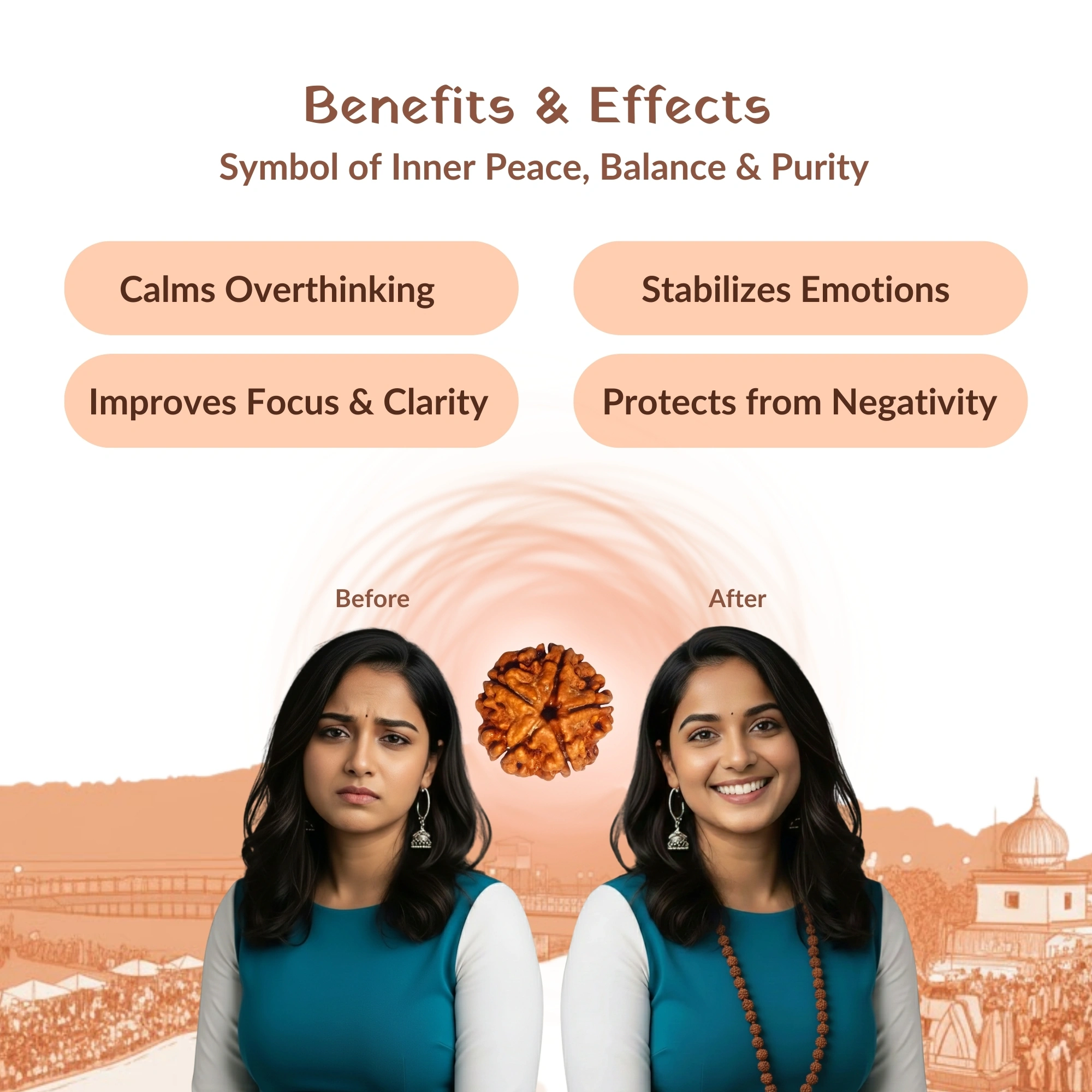 Multiple Benefits of Panchmukhi Rudraksh Mala
